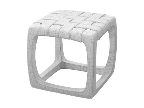 Woven Style Seat Stool 3D Model