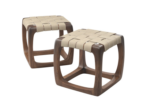 Woven Style Seat Stool Modelo 3D