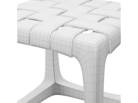 Woven Style Seat Stool 3D Model