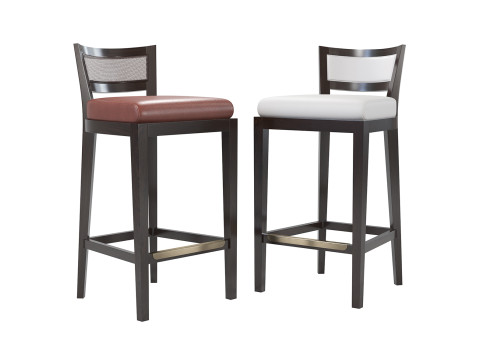 Bechwood Bar Stool Model 3D