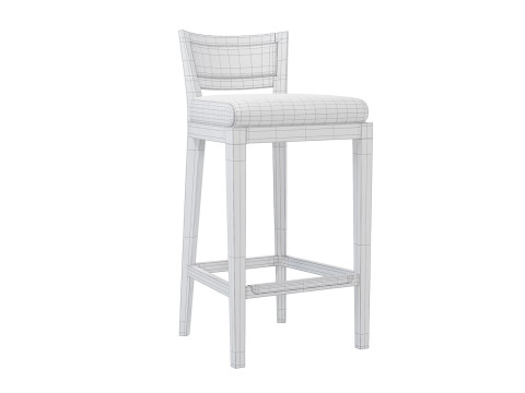 Bechwood Bar Stool Model 3D
