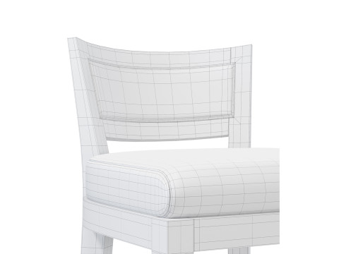 Bechwood Bar Stool Model 3D