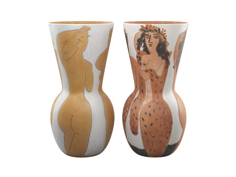 Picasso Decorative Vases 3D Модель