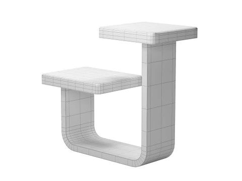 Rift Gueridon - Side - End Table 3D Model