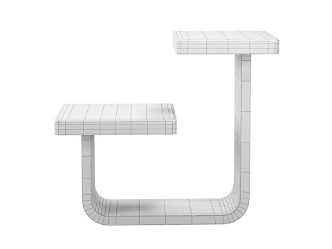 Rift Gueridon - Side - End Table Modelo 3D