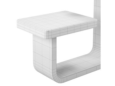 Rift Gueridon - Side - End Table Modelo 3D