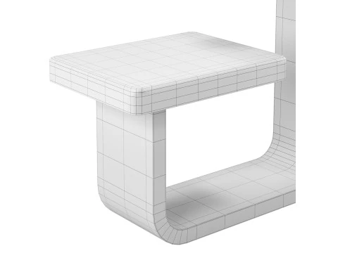Rift Gueridon - Side - End Table 3D Model