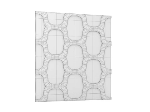 Seashell Wall Cover Panels - Tiles 3D Model
