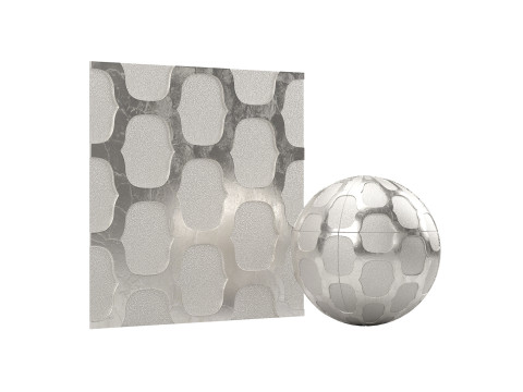Seashell Wall Cover Panels - Tiles 3D 모델