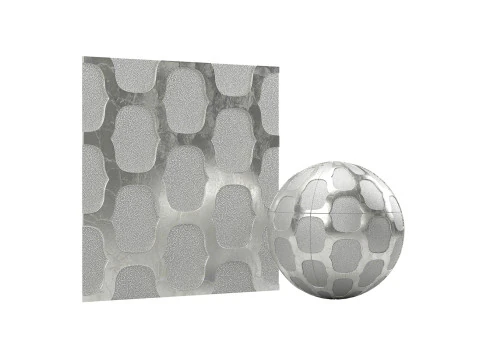 Seashell Wall Cover Panels - Tiles 3D Model
