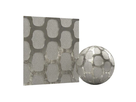 Seashell Wall Cover Panels - Tiles 3D Model