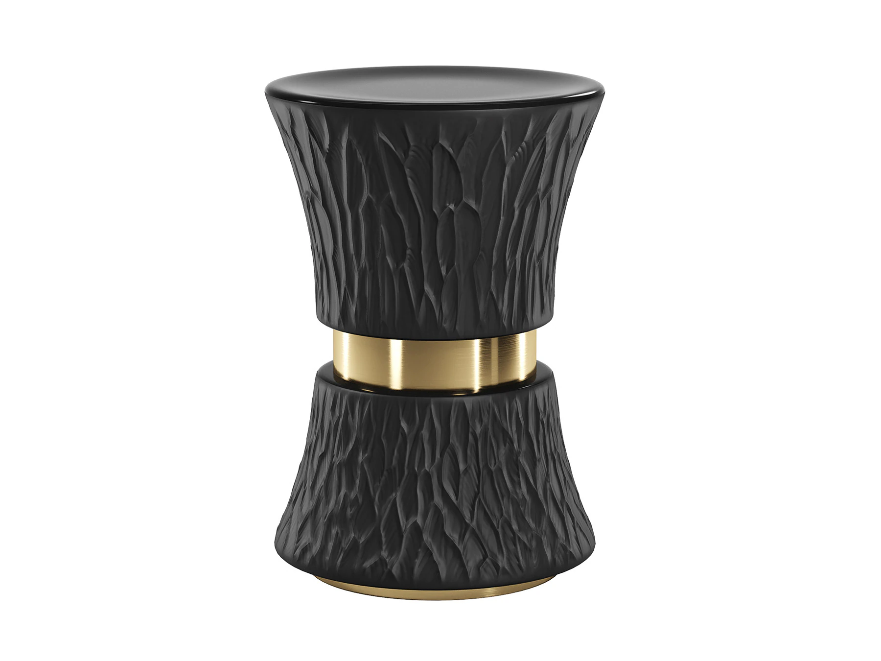 Hand Carved Stool - Side Table 3D Model .c4d .max .obj .3ds .fbx .stl .blend