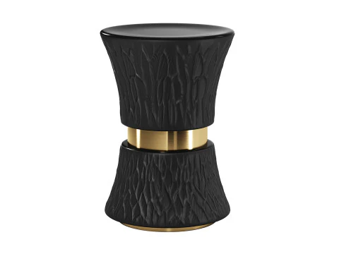 Hand Carved Stool - Side Table 3D Model