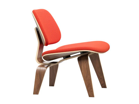Molded Plywood Padded Lounge Chair 3D Model