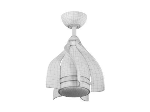 Terna LED pendant - ceiling fan 3D Model