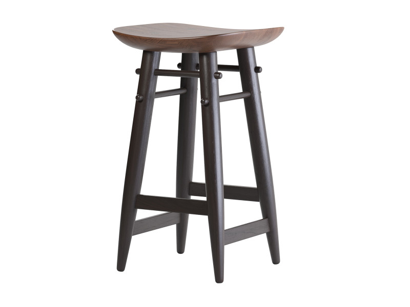 Brazilian wood bar stool 3D 모델 .c4d .max .obj .3ds .fbx .stl .blend