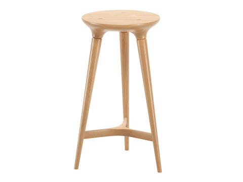 Solid bentwood counter stool 3D 모델