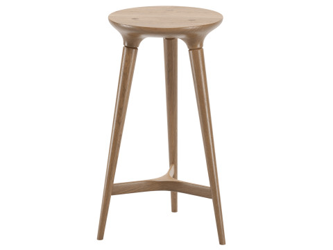 Solid bentwood counter stool 3D 모델
