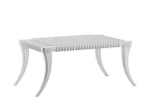Klismos - Ares Bench Seat 3D Model