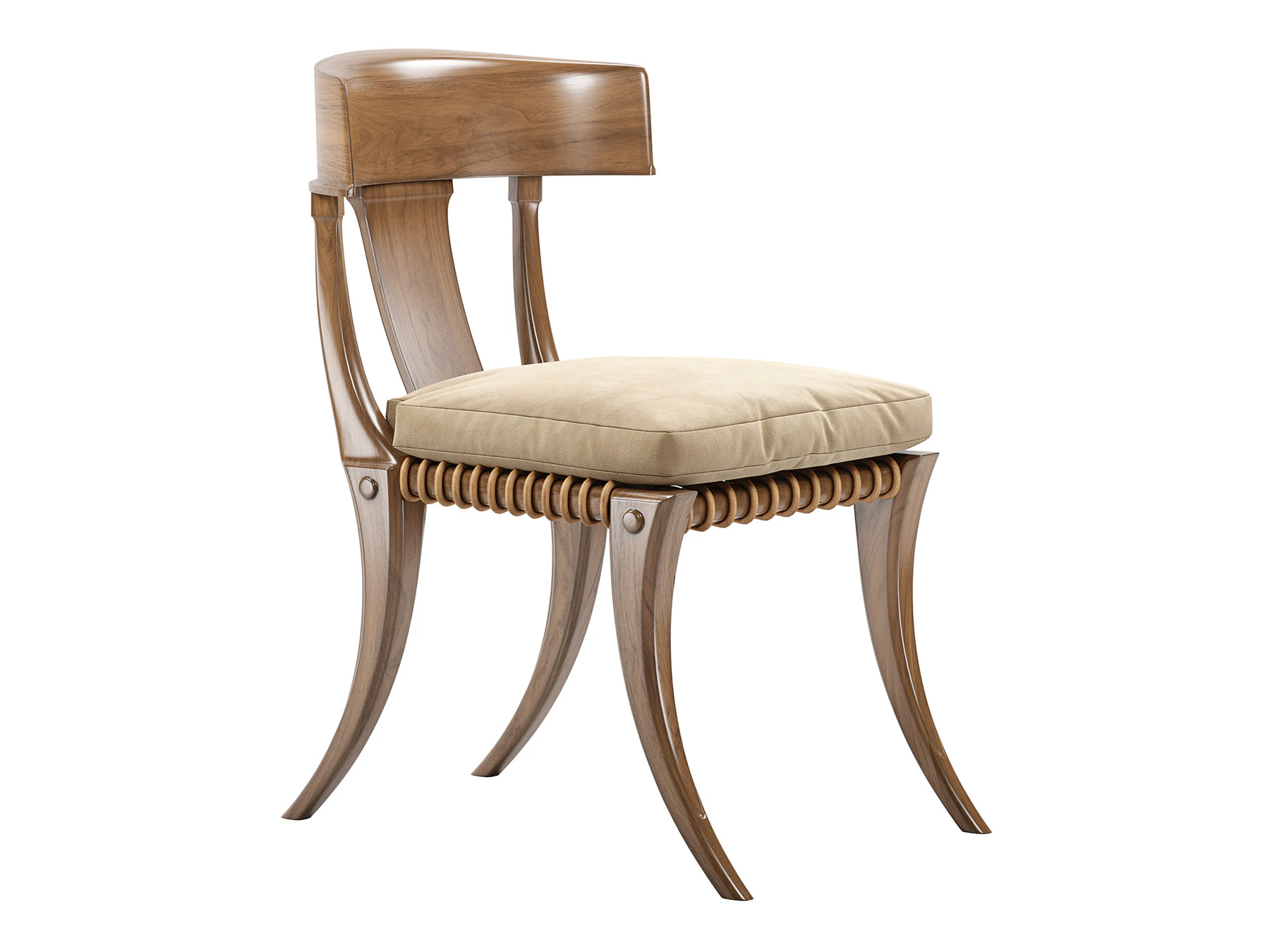 Klismos - Ares Side Chair 3D Model .c4d .max .obj .3ds .fbx .stl .blend