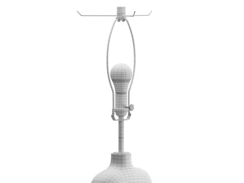 Hand-built stoneware Table Lamp n 429 3D Model
