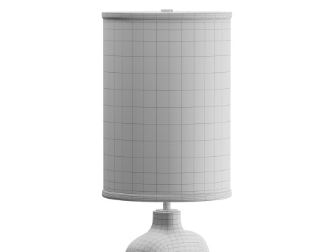 Hand-built stoneware Table Lamp n 429 3D 모델