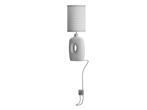 Hand-built stoneware Table Lamp n 429 3D 모델