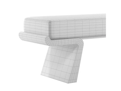 Baza soft seating bench 3D Model