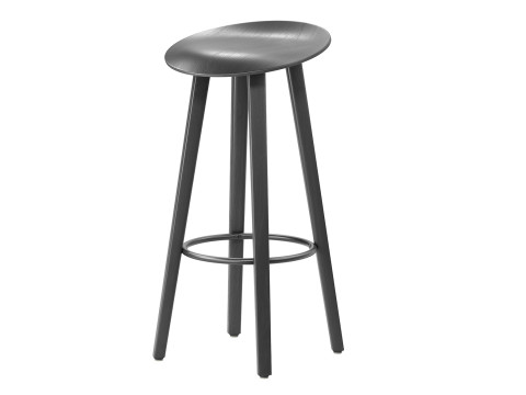Minimal Plywood Bar Stool 3D 모델
