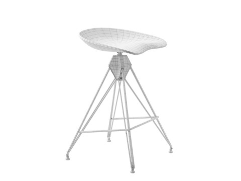 Kahn Inspired Bar Stool 3D 모델