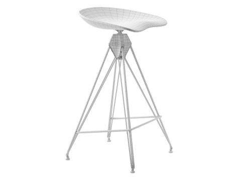 Kahn Inspired Bar Stool 3D 모델