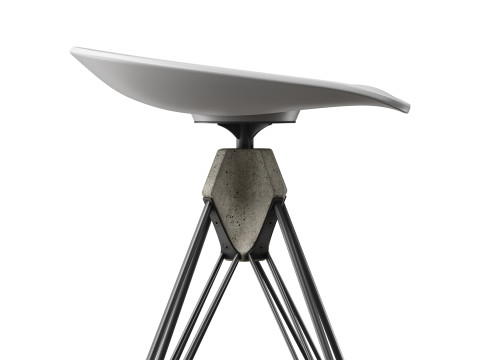 Kahn Inspired Bar Stool 3D 모델