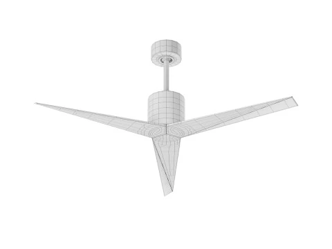 Poligonal Style Ceiling Fan 3D Model