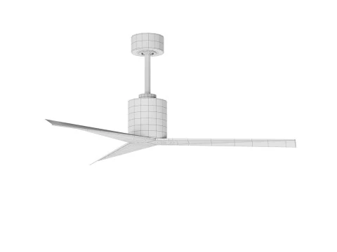 Poligonal Style Ceiling Fan 3D Model
