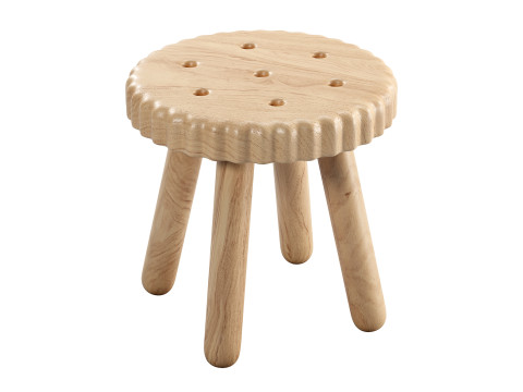 Ritz biscuit shaped stool 3D Model