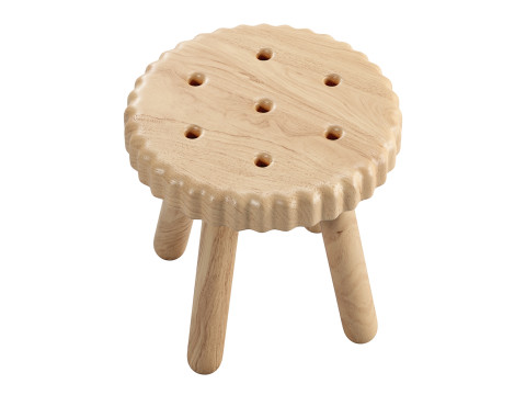 Ritz biscuit shaped stool 3D Model