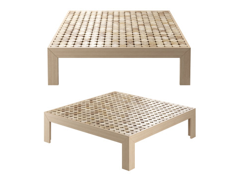 Nature Inspired Artisanal Coffee Table 3D Modell