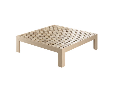 Nature Inspired Artisanal Coffee Table 3D Model