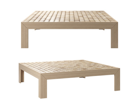 Nature Inspired Artisanal Coffee Table 3D Model