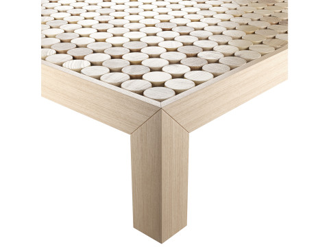 Nature Inspired Artisanal Coffee Table 3D Model