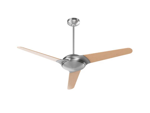Modern Down Rod Ceiling Fan 3D Model