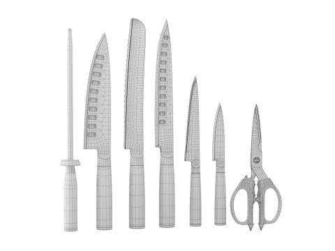 厨房配件套装 01 3D 模型