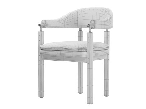 Korean Steakhouse Chair 3D Model