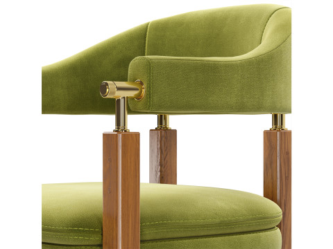 Korean Steakhouse Chair 3D Model