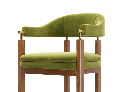 Korean Steakhouse Chair 3D Model