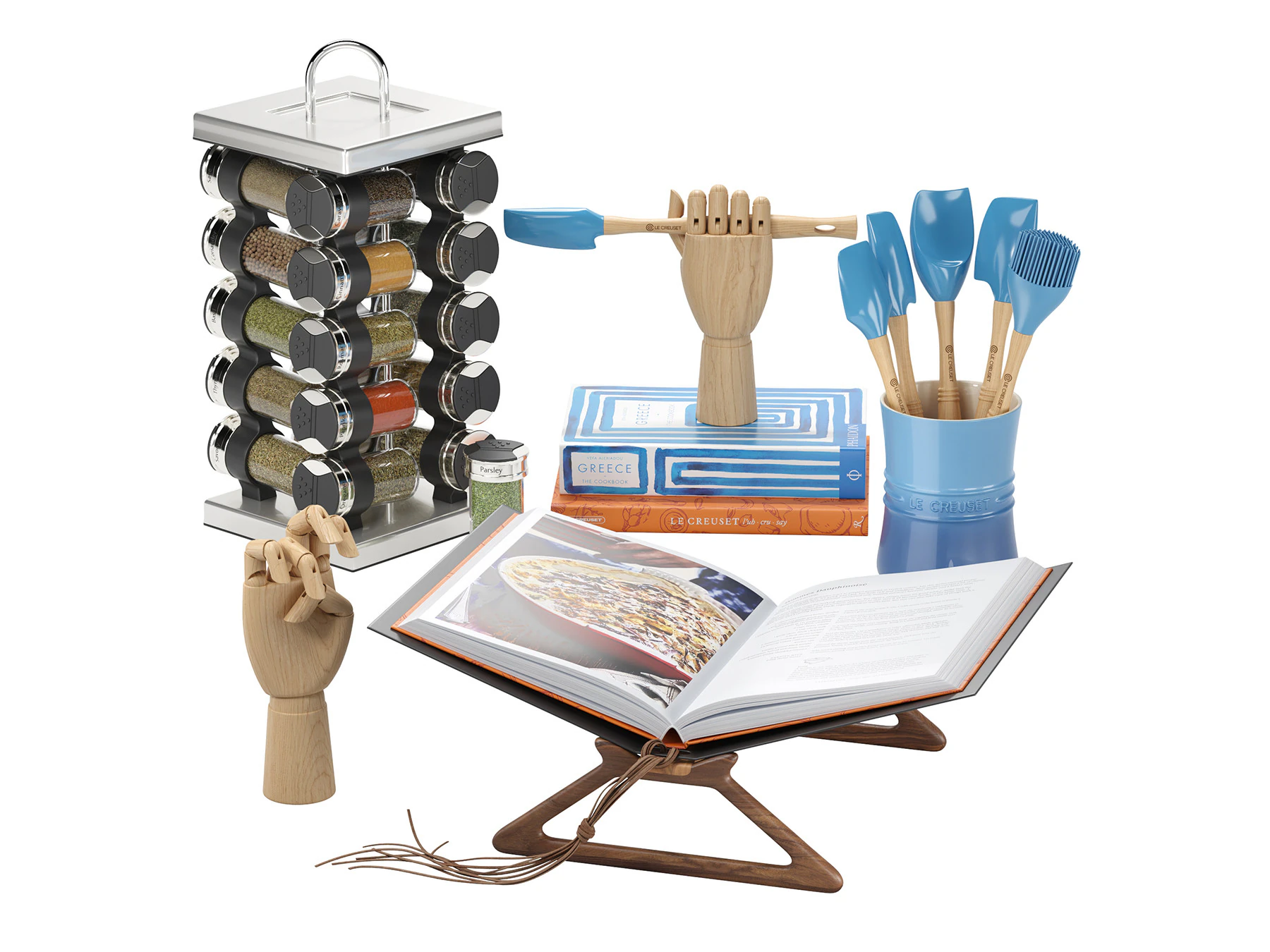 Kitchen Accessories 02 3D Model .c4d .max .obj .3ds .fbx .stl .blend 