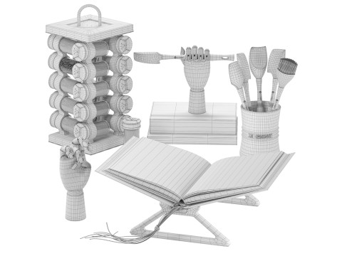 Kitchen Accessories 02 3D Model