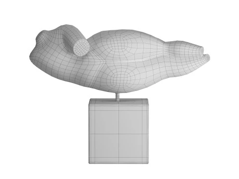 Liggend Sculpture 3D Model