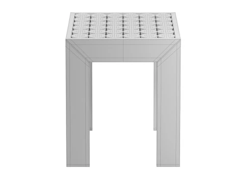 Sgabello Sofia Modello 3D