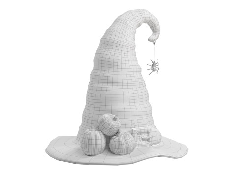 हैलोवीन आंतरिक सजावट सेट 01 3D मॉडल